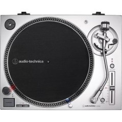 Audio-Technica AT-LP120XUSB Stereo Turntable - High-Quality Sound & USB Support - Sleek Silver Design